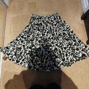 Floral midi skirt